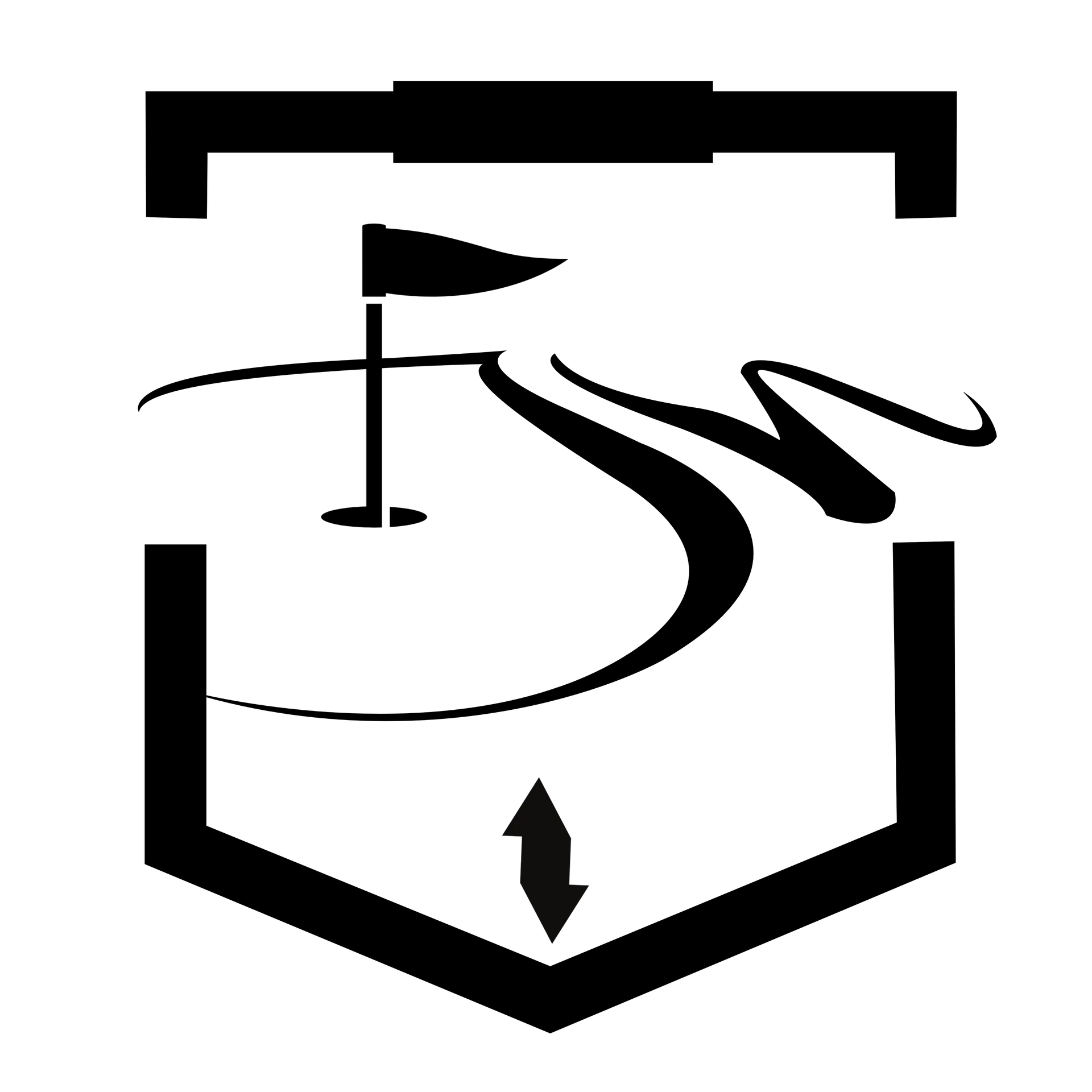 Golf instructor logo featuring a flagstick, golf hole, and dynamic swing lines – symbolizing expert golf coaching with 20 years of experience
